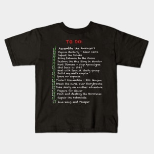 Busy 'to do' list V2 Kids T-Shirt